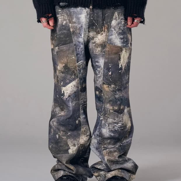 아이돈워너셀 카모 팬츠 (2)