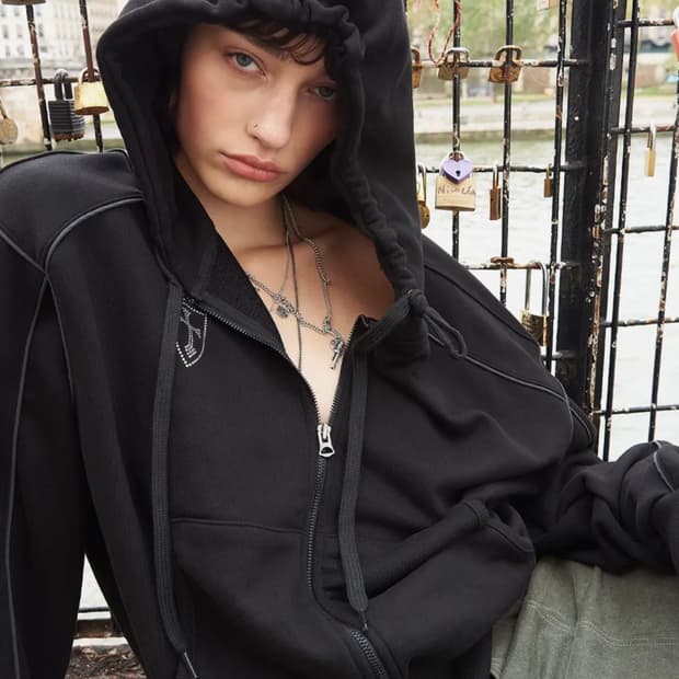 NATIONAL RACING HOOD ZIP UP (BLACK)