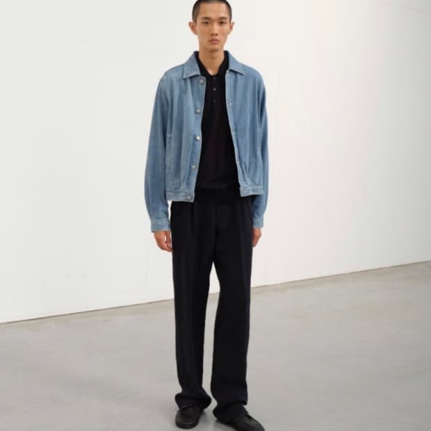 오라리 셀비지 페이디드 데님자켓