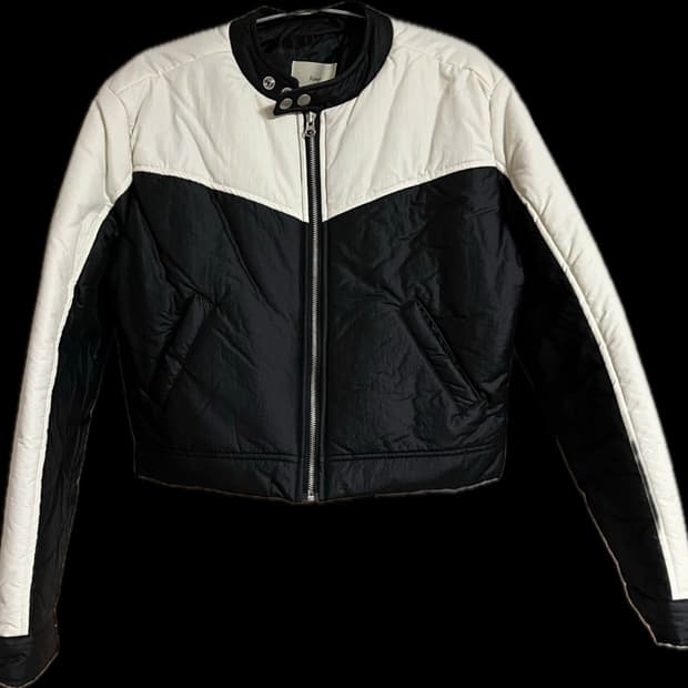 투톤 레이싱 자켓패딩