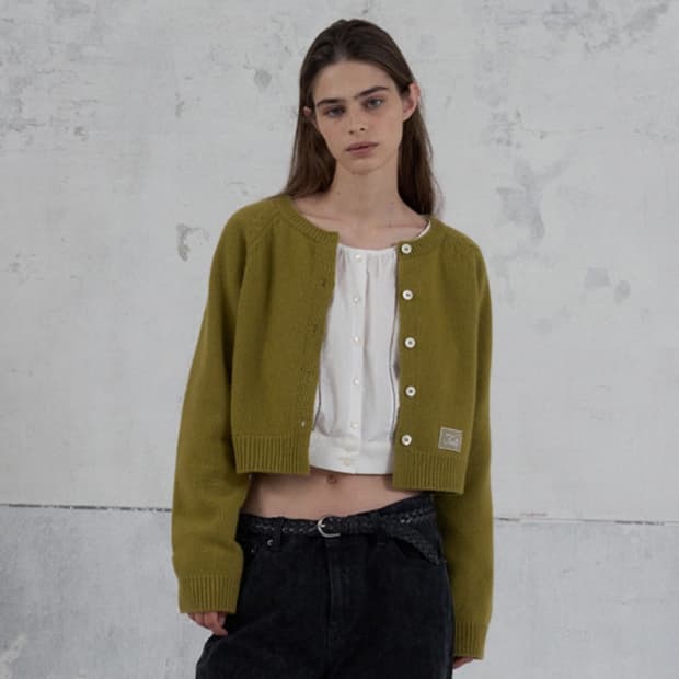 (1회착용) 포에토 powder cardigan 파우더 가디건