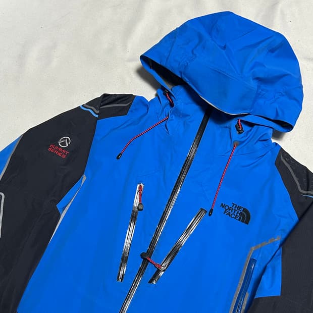 95 노스페이스 써밋 고어텍스 블루 후드 바람막이