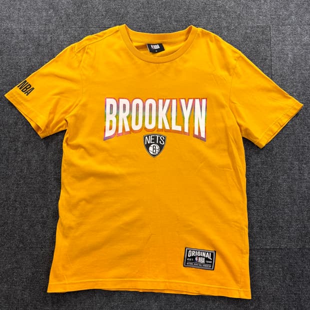 NBA 브룩클린 옐로우 반팔티 M