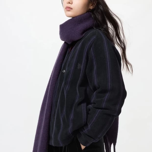 [새상품]유니클로 수플레얀청키스톨 머플러