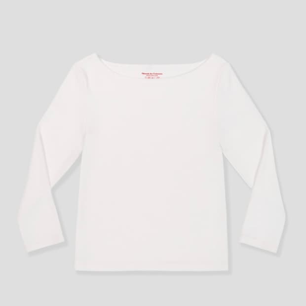 샵어텐즈 보트넥 Restrained boat neck tee shirt