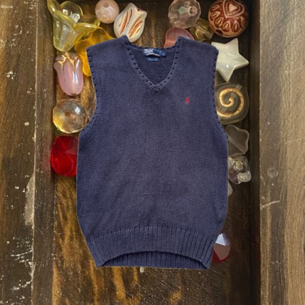 Polo 니트 조끼