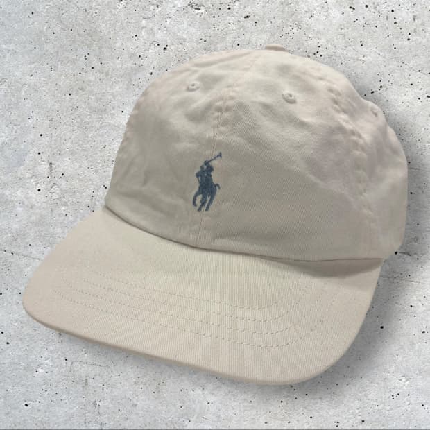 폴로 랄프로렌 포니 화이트  볼캡 모자