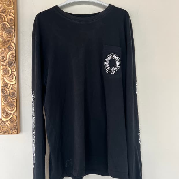 [XL] 크롬하츠 홀스슈 플로랄 롱슬리브