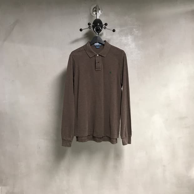 폴로 랄프로렌 PK 긴팔 카라티 브라운 L