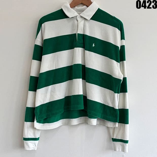 폴로 랄프로렌 스트라이프 럭비 카라 티셔츠 L/G 0423