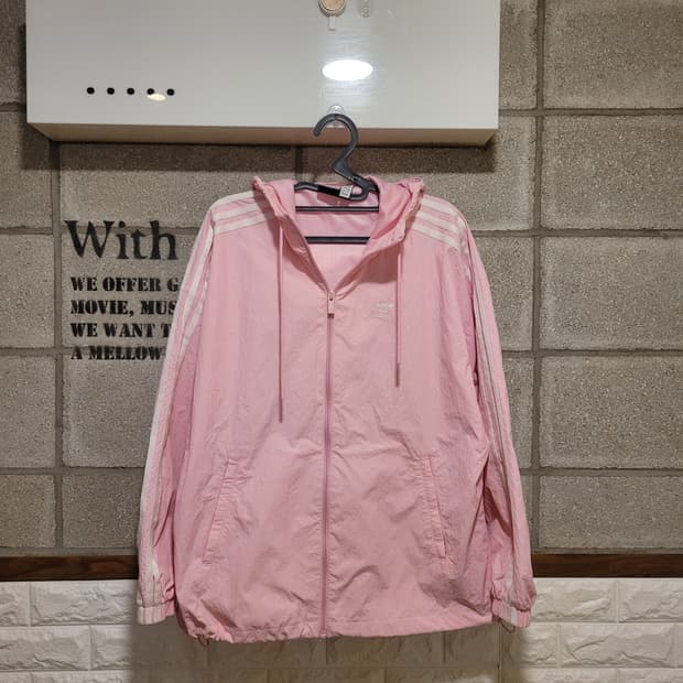 아디다스 핑크 윈드브레이커 90