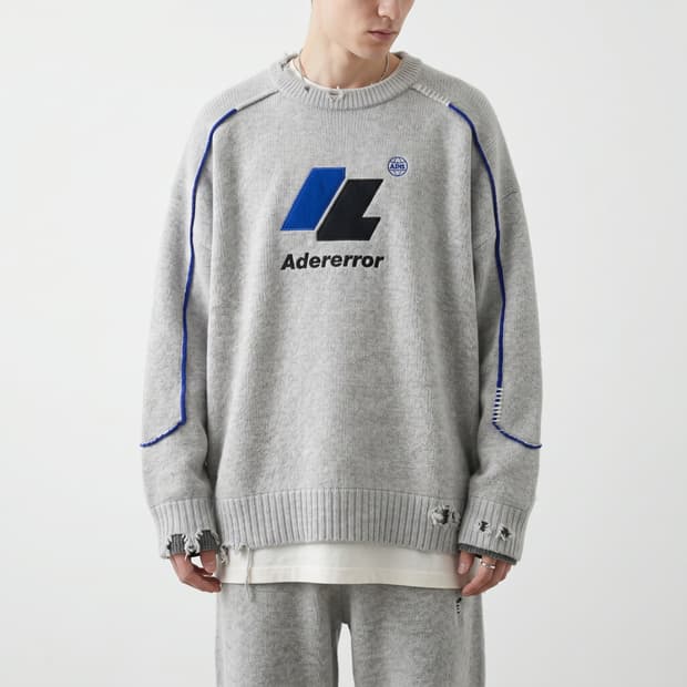 자라 x 아더에러 오버사이즈 울 스웨터 그레이 L-XL