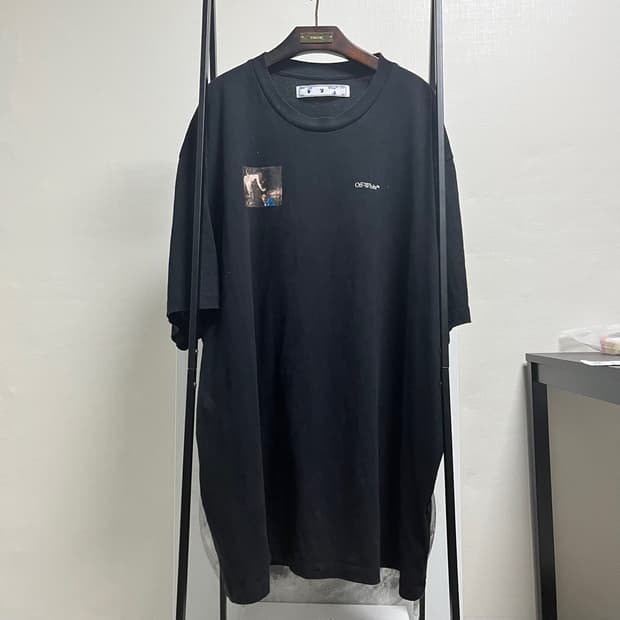 정품 2XL) 오프화이트 카라바조 애로우 반팔 티셔츠