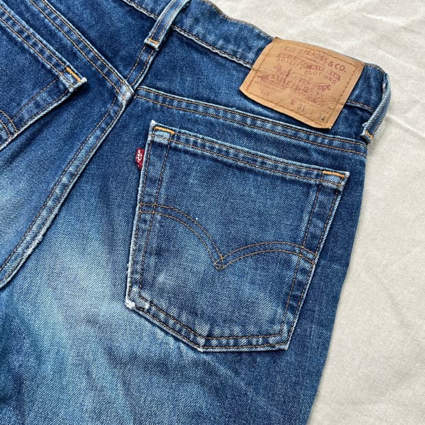 [90's USA] Levi's 오리지널 Lot 510 인디고 디스트로이