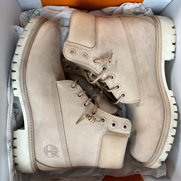 팀버랜드 워커 부츠 7W 베이지