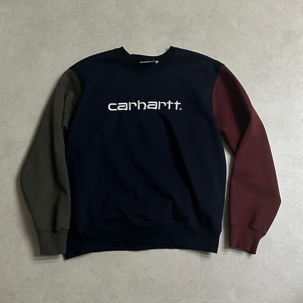 carhartt wip 칼하트 윕 컬러블록 맨투맨