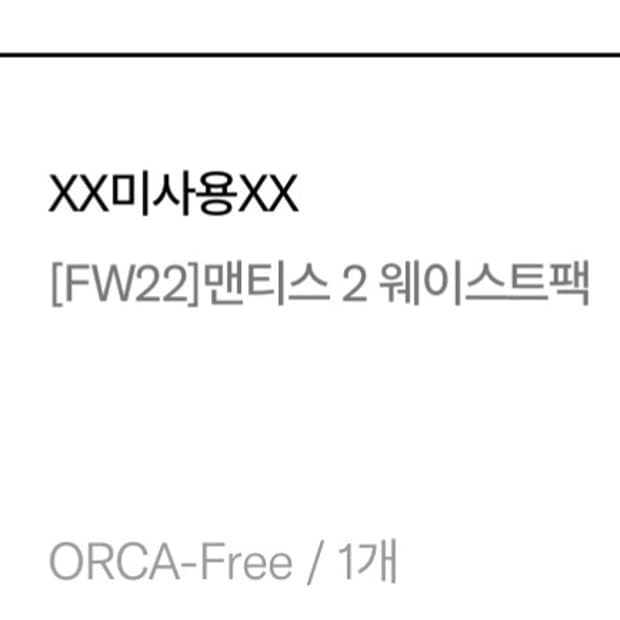 아크테릭스 맨티스2웨이스트백