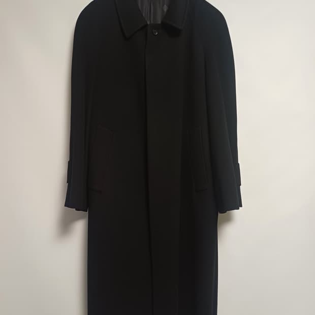 [DAKS] 캐시미어30 울 롱코트 • 클래식 히든 싱글 • A+