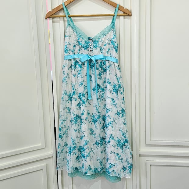 민트소다 플로럴 슬립 원피스