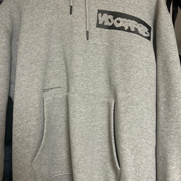 (XL) 디스이즈네버댓 X 노커피 콜라보 그레이 후드