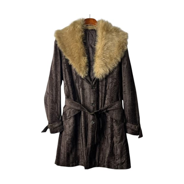 [Tornado Mart] 토네이도마트 브라운 퍼 코트