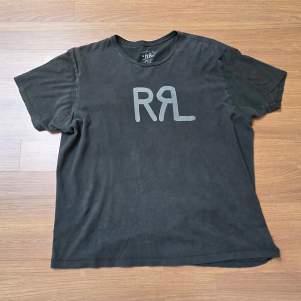 (XL) 더블알엘 rrl 로고 반팔 티셔츠