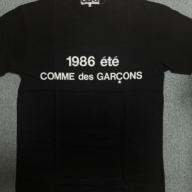 CDG 1986 꼼데가르송 티셔츠 블랙 XL