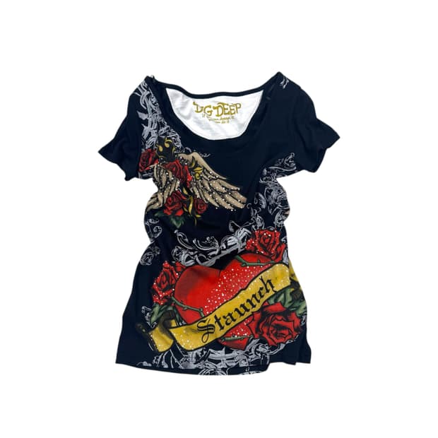 Dig deep tattoo printing top