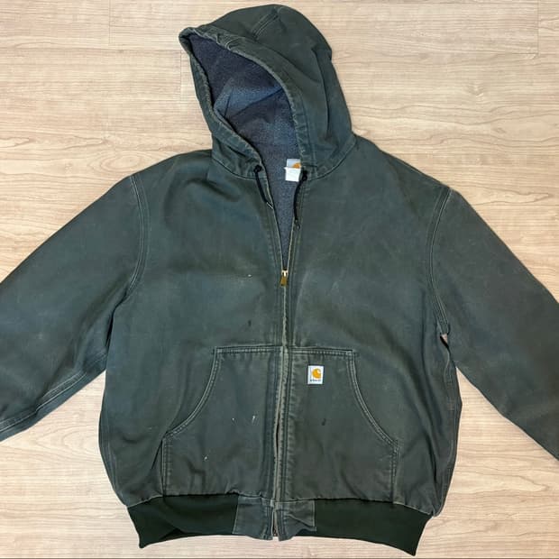 칼하트 j158 덕 액티브 자켓 모스그린 XL