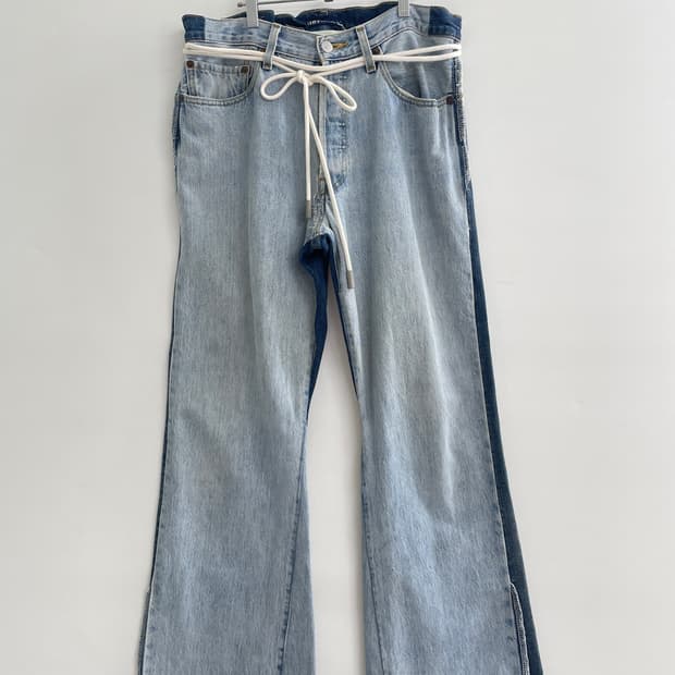 오프화이트x리바이스 데님바지