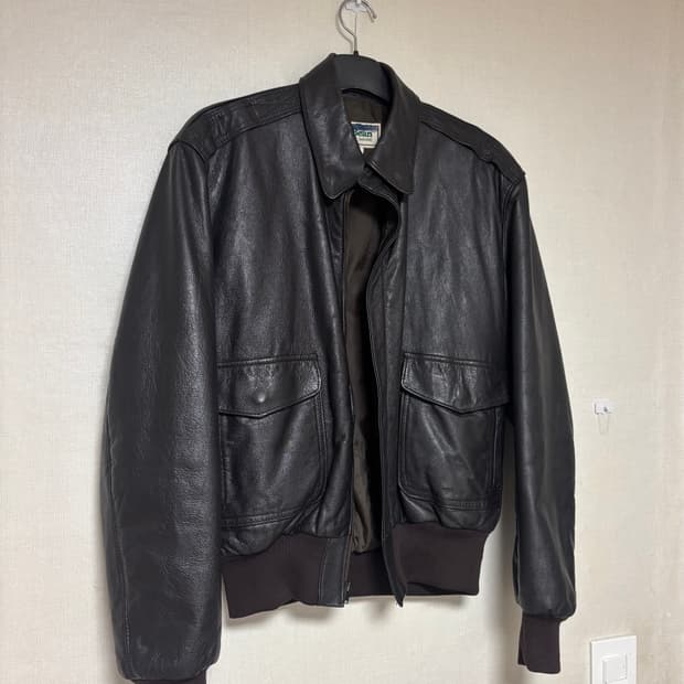 80s 엘엘빈 고트스킨 A2 레더 자켓