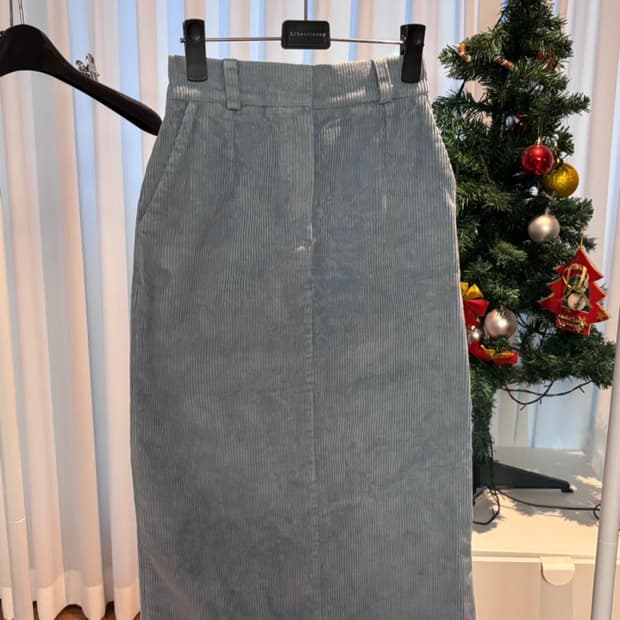 코듀로이 소라 스커트