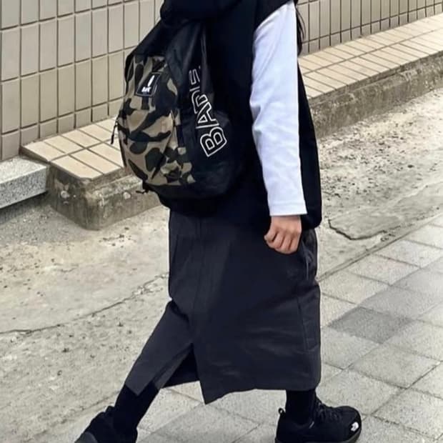 베이프 로고 백팩 가방 정품 새상품