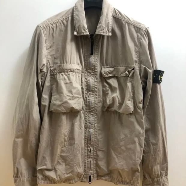 스톤아일랜드 가먼트다이드 오버셔츠