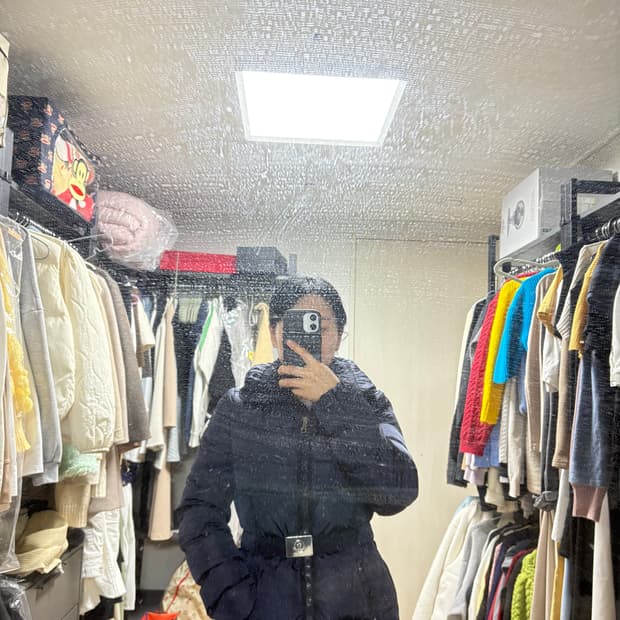 몽클레어 여성 네이비패딩 사이즈1