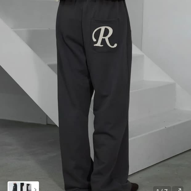 락케이크 아플리케 R 포켓 조커 - 차콜