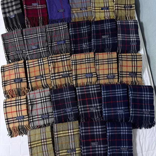 버버리 정품 체크 머플러 목도리 공용