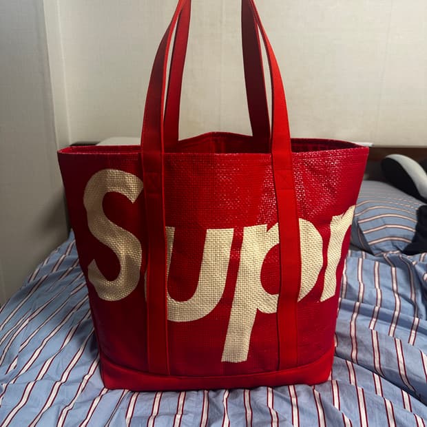 슈프림 라피아 토드백