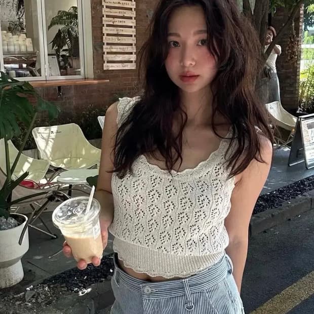 파르벵 scotch linen bustier 