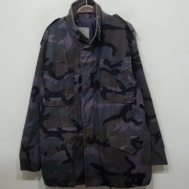 (L) M65 야상점퍼 카모패턴 필드자켓 밀리터리 빈티지 