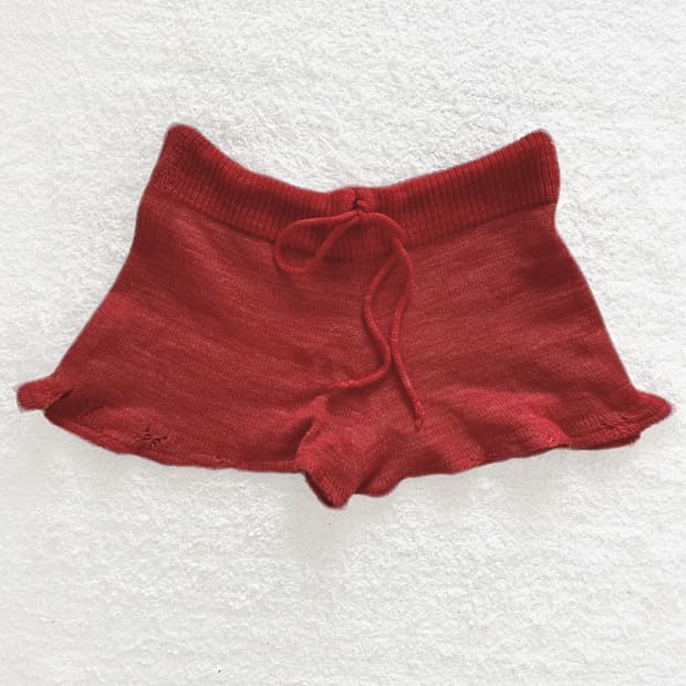 버터플라이 캐시미어 미니 쇼츠