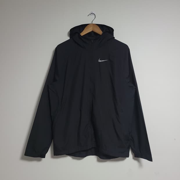 (XL) NIKE 나이키 런닝 블랙 후드 자켓 집업