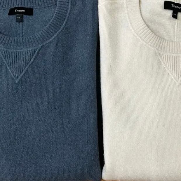 띠어리 Theory 남성 알코스 Alcos 캐시미어 니트 XXL