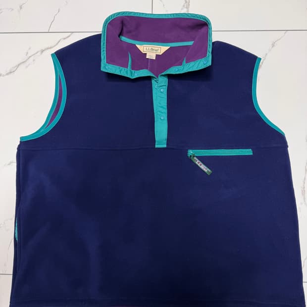 [L] 빈티지 엘엘빈 후리스 베스트 조끼