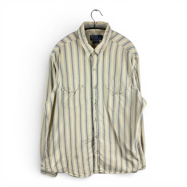 XL) 폴로랄프로렌 90s 스트라이프 웨스턴 셔츠