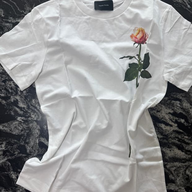 시몬 로샤 플로럴 티셔츠 m 새상품