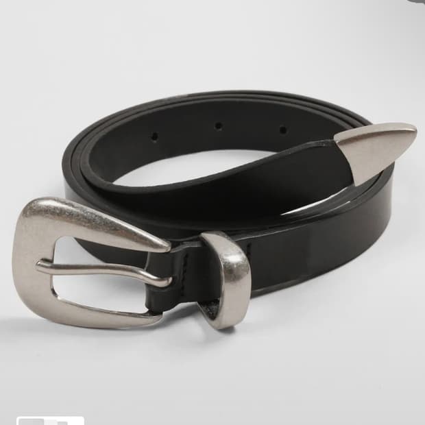 도프제이슨 심플 웨스턴 하드레더 벨트