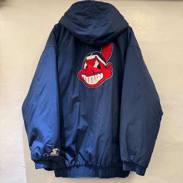 스타터 MLB 클리블랜드 인디언스 나일론 패딩 자켓