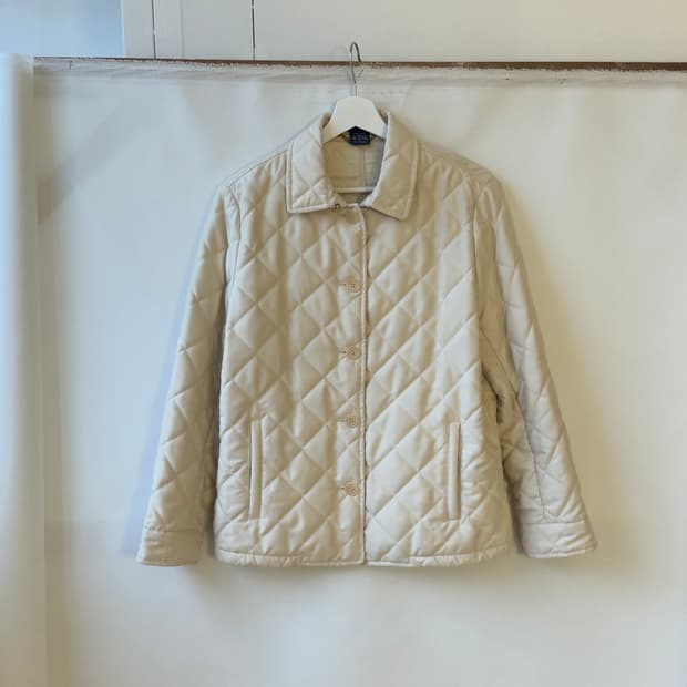 [Ralph Lauren] quilting jacket (ivory)