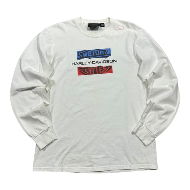 ✨ (바배) 할리데이비슨 화이트 롱슬리브